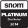 snom PLATINUM Certified Distributor logo